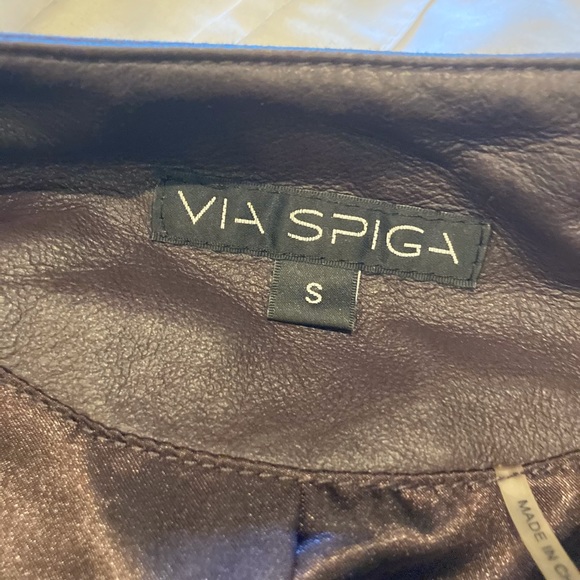 Via Spiga Leather Jacket - Picture 3 of 4